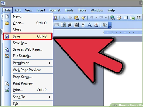 Look at the 'Silent Teacher' in the room for help saving your file!! 
